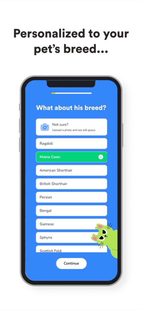 Breed selection during Chubby onboarding